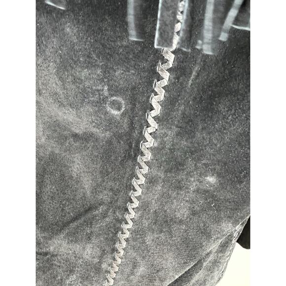 Scully Black Fringe Jacket with Turquoise Accents - Picture 14 of 14